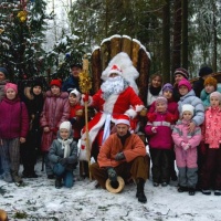 Дед Мороз с гостями