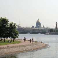 Санкт-Петербург. Вид на стрелку Васильевского острова