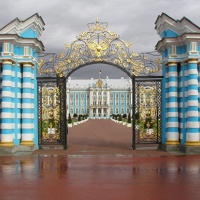 Царское Село.Центральные ворота Екатерининского дворца