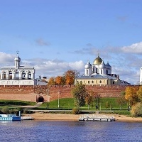 Великий Новгород. Ярославово дворище. Панорама