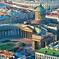 Санкт-Петербург. Вид на Казанский собор