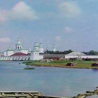 Кирилло-Белозерскмй монастырь. Вид со стороны Сиверского озера