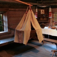 Малые Корелы. Экспозиция музея деревянного зодчества
