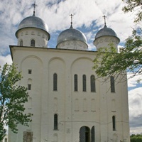 Собор Георгия Победоносца в Юрьевом монастыре Великого Новгорода