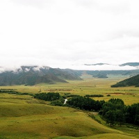 Уч-Энмек. Вид на Каракольскую долину со Смотровой площадки