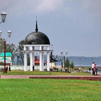 Петрозаводск. Набережная Онежского озера. Ротонда на набережной