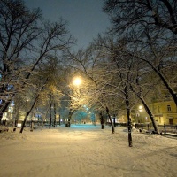 Зимние скверы Москвы