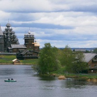 Музей-заповедник «Кижи». Вид с Онежского озера