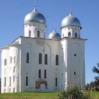 Великий Новгород. Собор Георгия Победоносца в Юрьевом монастыре (1119 г.)