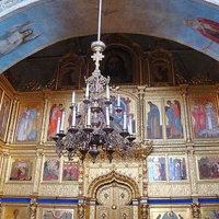 Интерьер Благовещенской надвратной церкви Соловецкого монастыря