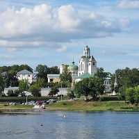 Ярославль. Вид на Спасо-Преображенский монастырь (XII век).