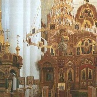 Интерьер Троицкого собора в Дивеево