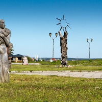Петрозаводск. Набережная Онежского озера. Скульптурные группы