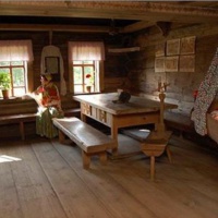 Интерьер Крестьянской избы в Суздальском Музее деревянного зодчества