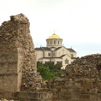 Севастополь. Херсонес Таврический. Вид на Владимирский собор