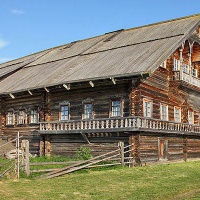 Кижи. Крестьянский дом конца XIX века