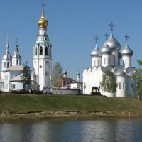 Вологда. Вид на Архиерейское подворье и Софийский собор