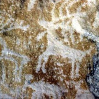 Петроглифы на скале Цаган-Заба.