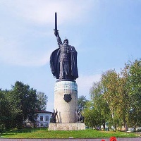 Муром. Памятник Илье Муромцу в Окском парке