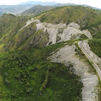 Вид на перевал Чике-Таман и Чуйский тракт