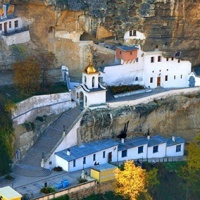 Бахчисарай. Свято-Успенский монастырь. Панорама