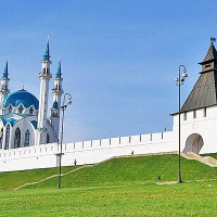 Казань. Вид на мечеть Кул-Шариф в Казанском кремле