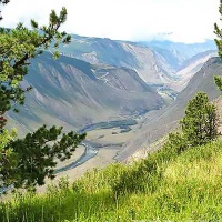 Перевал Кату-Ярык. Вид на долину Чулышмана