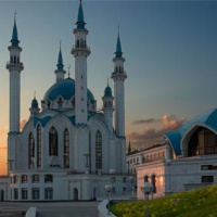Казань. Мечеть Кул-Шариф на закате