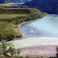 Река Катунь. Слияние Чуи и Катуни