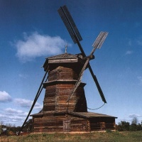 Ветряная мельница. Суздаль, Музей деревянного зодчества
