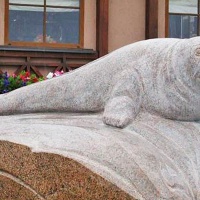 Зеленоградск. Памятник тюленю Рюрику