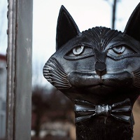 Зеленоградск. Памятник зеленоградским котам