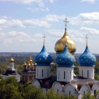 Купола Свято-Троицкой Сергиевой Лавры в Сергиевом Посаде