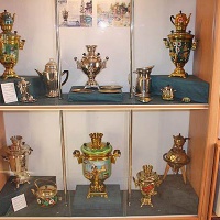 Суксун. Краеведческий музей. Экспозиция самоваров