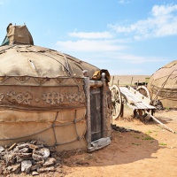 Культурно-развлекательный комплекс «Сарай-Бату». Юртовый городок. Монгольская юрта