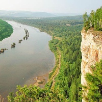 Река Вишера. Скала-камень Ветлан