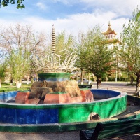 Элиста. Фонтан «Священный лотос»