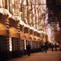 Подсветка зданий в Москве