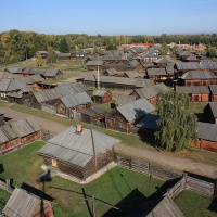 Шушенское. Этнографический музей-заповедник. Панорама