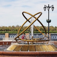 Астрахань. Фонтан «Свадебный вальс»