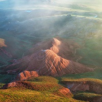 Астраханская область. Гора Богдо Красные скалы Большого Богдо