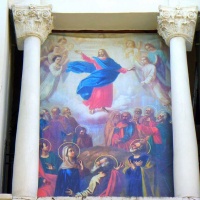 фреска над входом в Вознесенский кафедральный собор в Твери