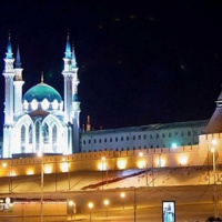 Казань. Мечеть Кол-Шариф вечером