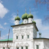 Ныроб. Пятиглавая Никольская церковь