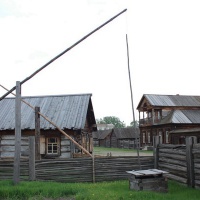 Шушенское. Жилеы дома сибирских крестьян в музее