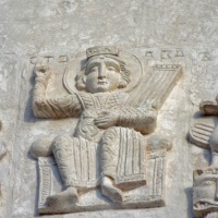 Боголюбово. Церковь Покрова на Нерли. Украшения на фасаде