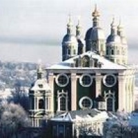Смоленский Успенский собор в зимнем убранстве