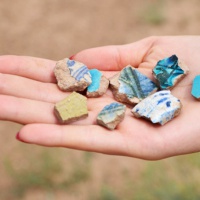 Селитренное городище. Фрагменты ордынской керамики