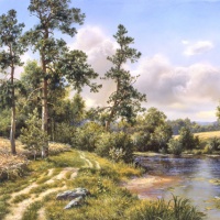 Река Воря в живописи