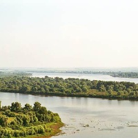 Елабуга. Место, где река Тойма впадает в Елабугу